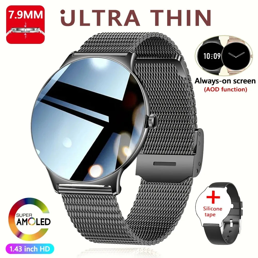 Hiwego Women Ultra Thin Smart Watch With Always On Display
