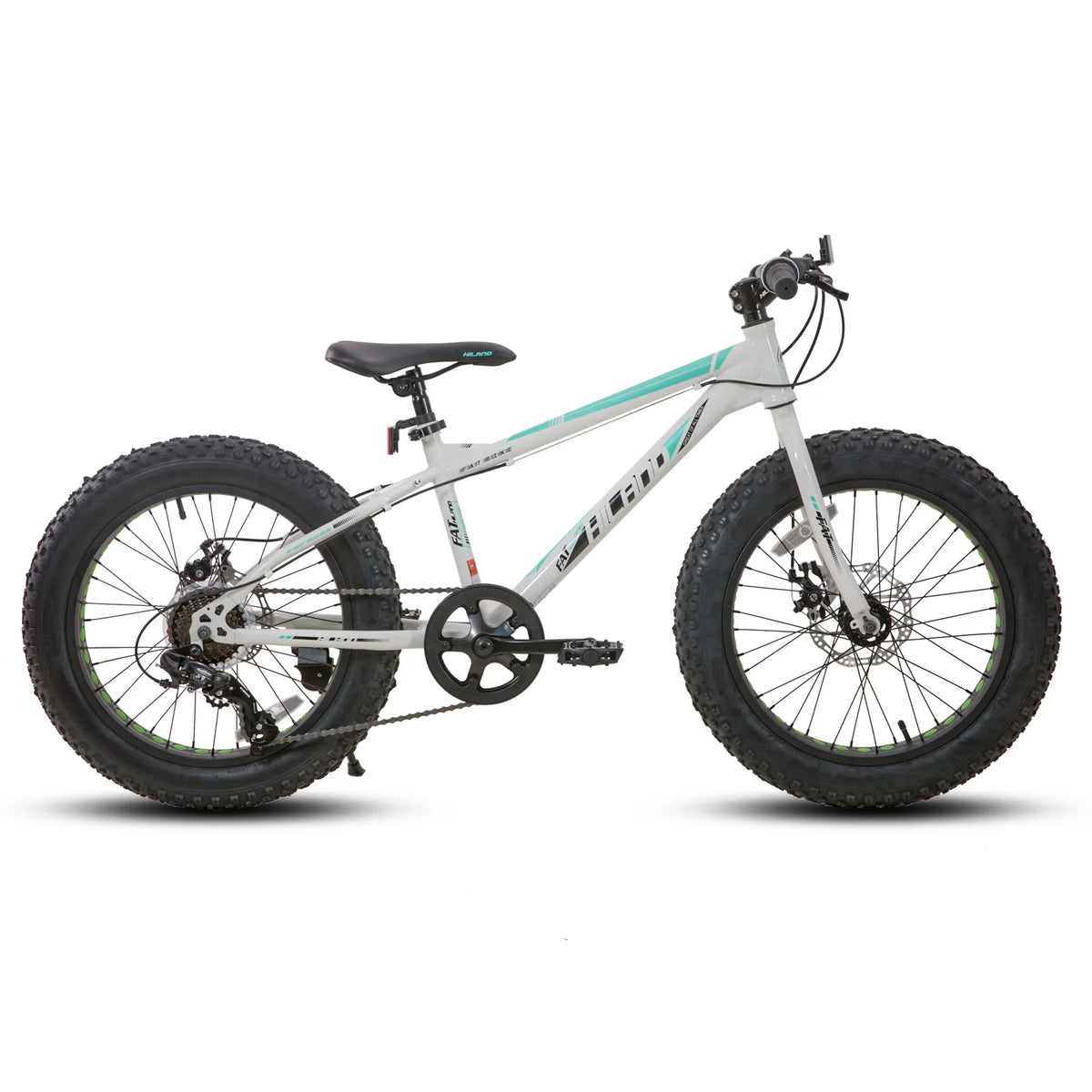 Hiland Fat Tire Mountain Bike Shimano Gears Dual Disc Brakes