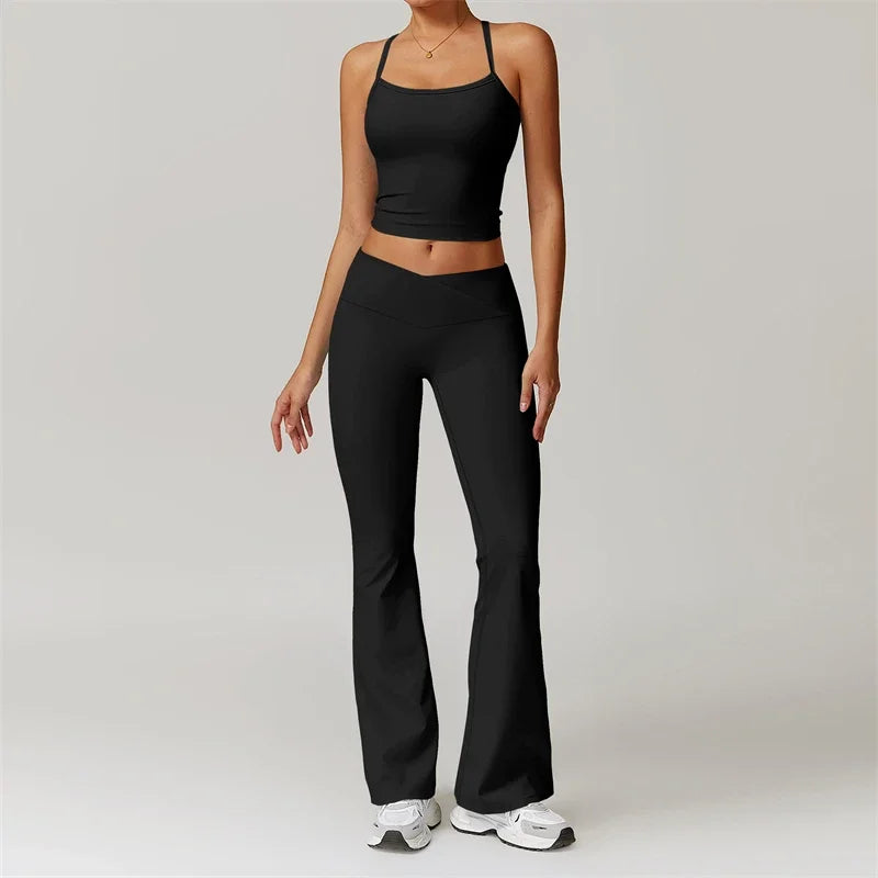 Nude Feel Yoga Set 2 Piece Sports Outfit For Women