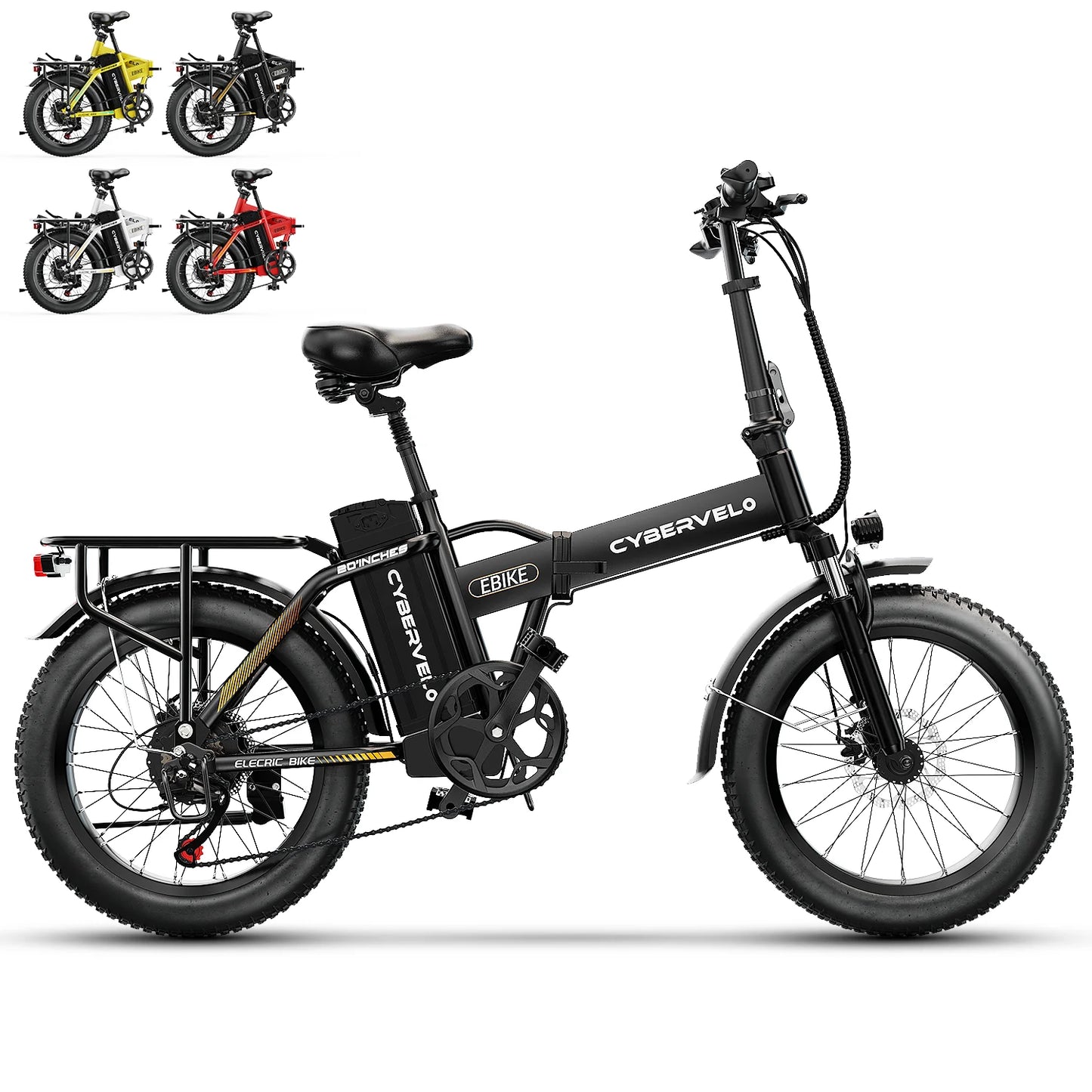 CYBERVELO EK4 1000W Folding Electric Bike 48V Battery