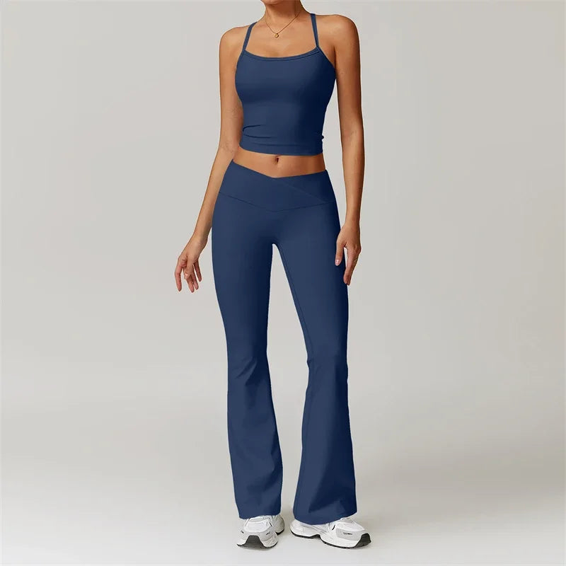 Nude Feel Yoga Set 2 Piece Sports Outfit For Women