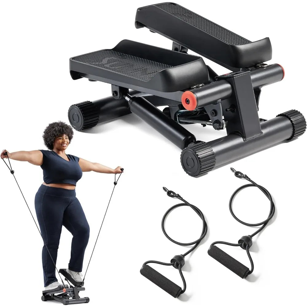 Sunny Health Fitness Mini Stepper With Resistance Bands