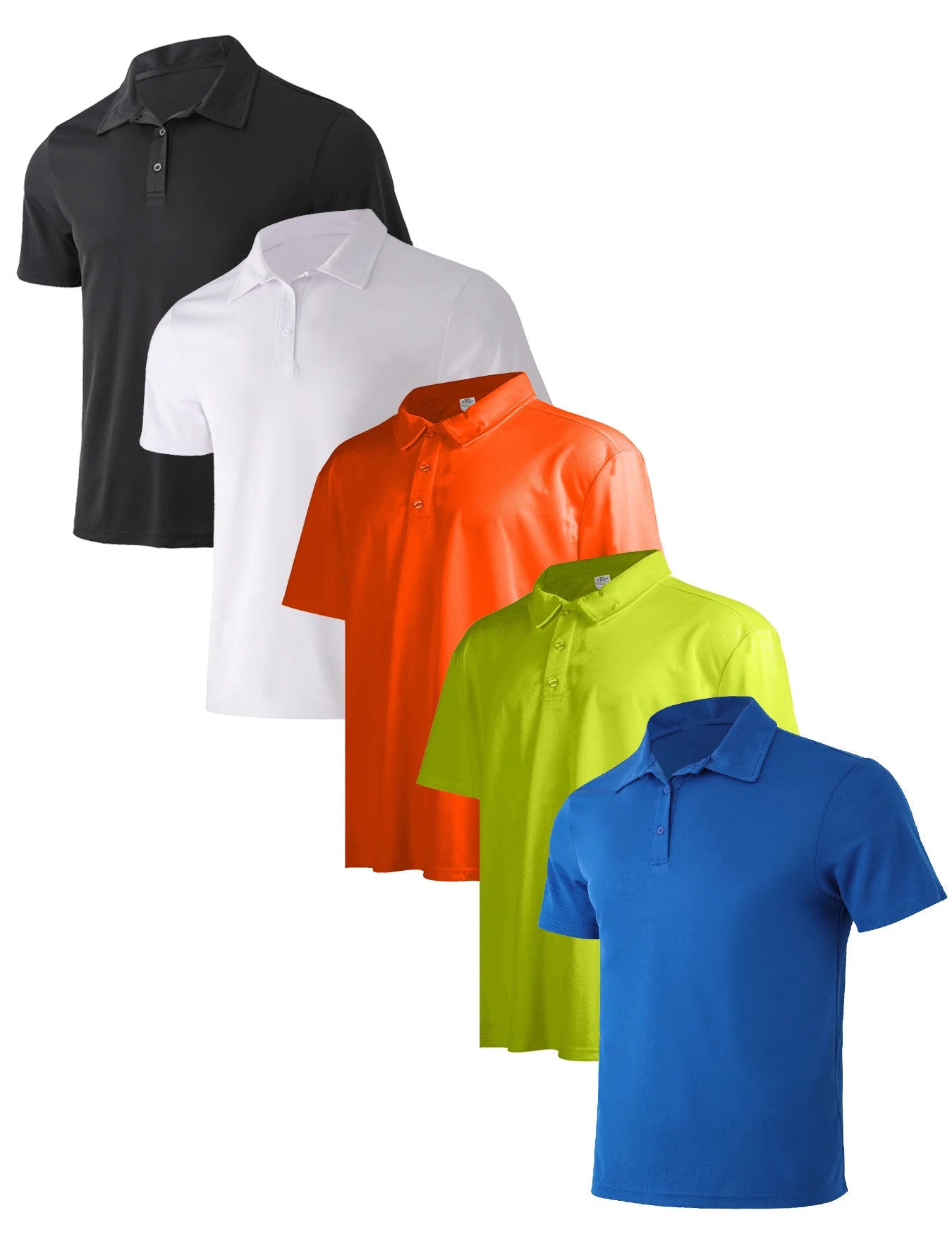 Men's Quick Dry Solid Polo Shirt Breathable Short Sleeve