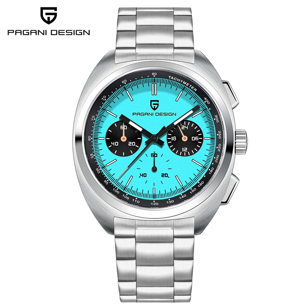 PAGANI DESIGN Men's Sapphire Quartz Chronograph Luxury Wristwatch