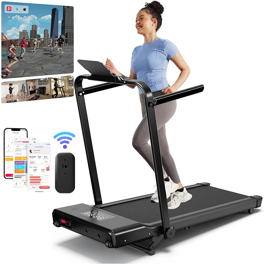 Superun Foldable Incline Walking Pad Treadmill for Home and Office