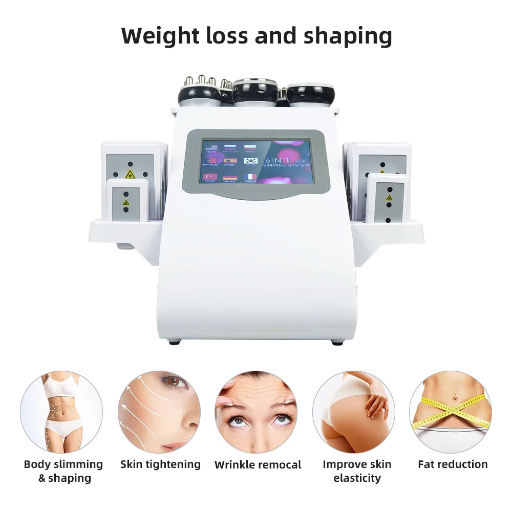 MISSHEARTH 6 In 1 40K Ultrasonic Cavitation Machine Weight Loss