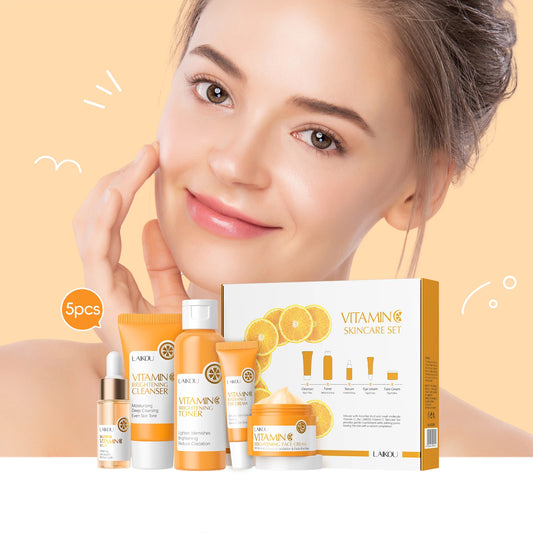 Laikou Vitamin C Skincare Set Five Piece Brightening Kit