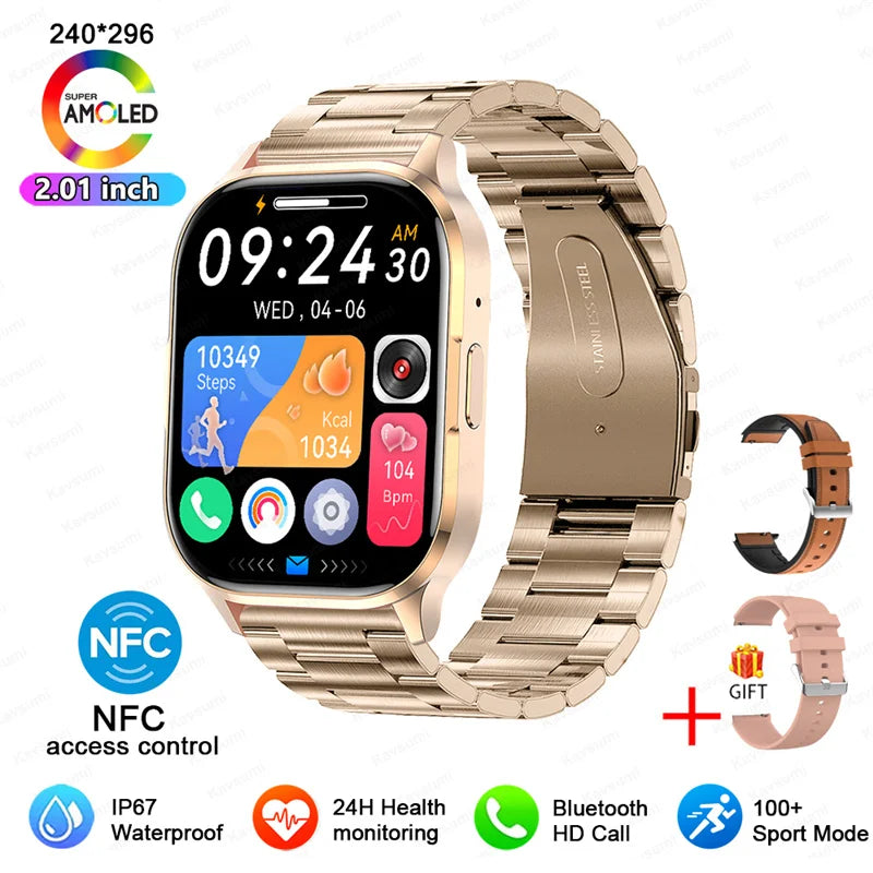 Ultra Thin Smartwatch With Bluetooth Calling And Health Tracking