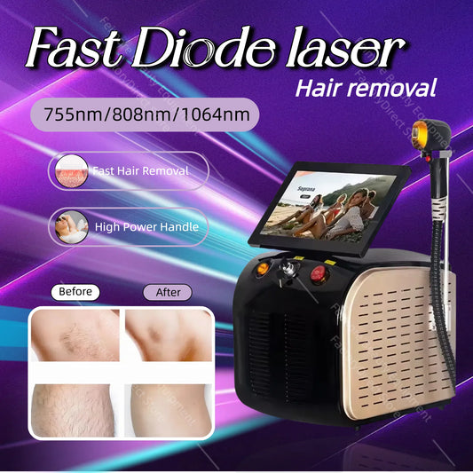 BOMPC 808nm Diode Laser Hair Removal Device With Ice Cooling