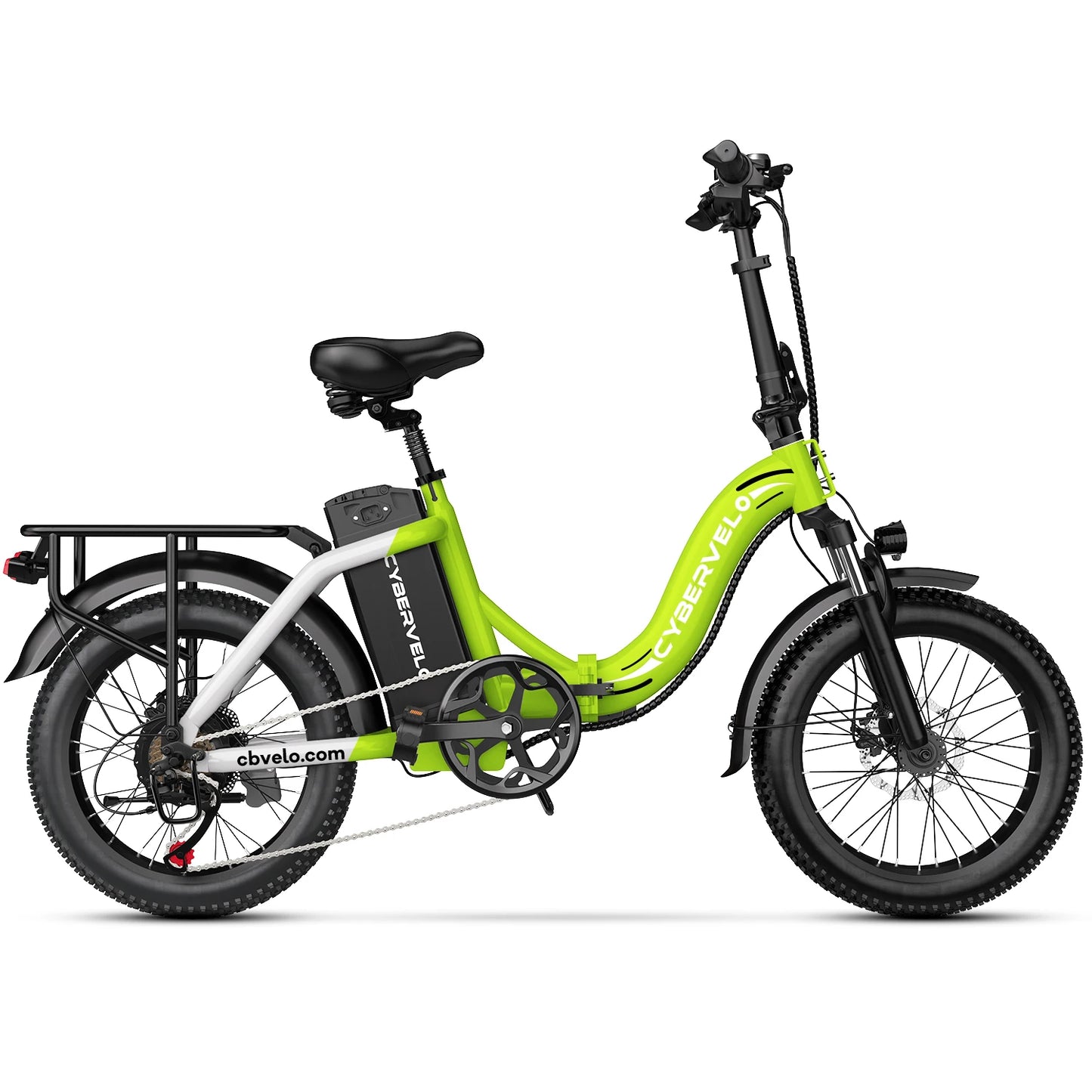 CYBERVELO 1000W Folding Electric Bike With Removable 48V Battery