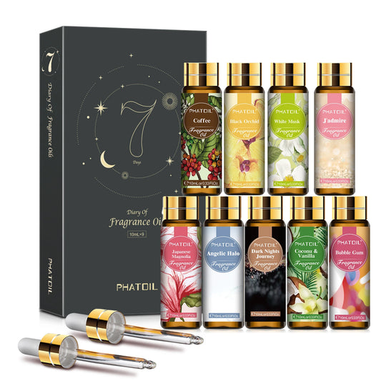 PHATOIL Nine Fragrance Oil Gift Set Assorted Scents
