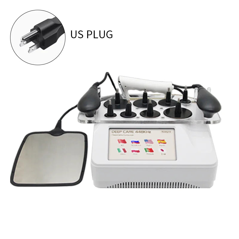 Upgrade 448K INDIBA Physical Technology Tecar Deep Warmth CET RET RF Microcurrent Relieves Muscle Soreness Massage Shaping and Weight Loss Device Burning Fat Tighten the Skin Promote Lymphatic Circulation