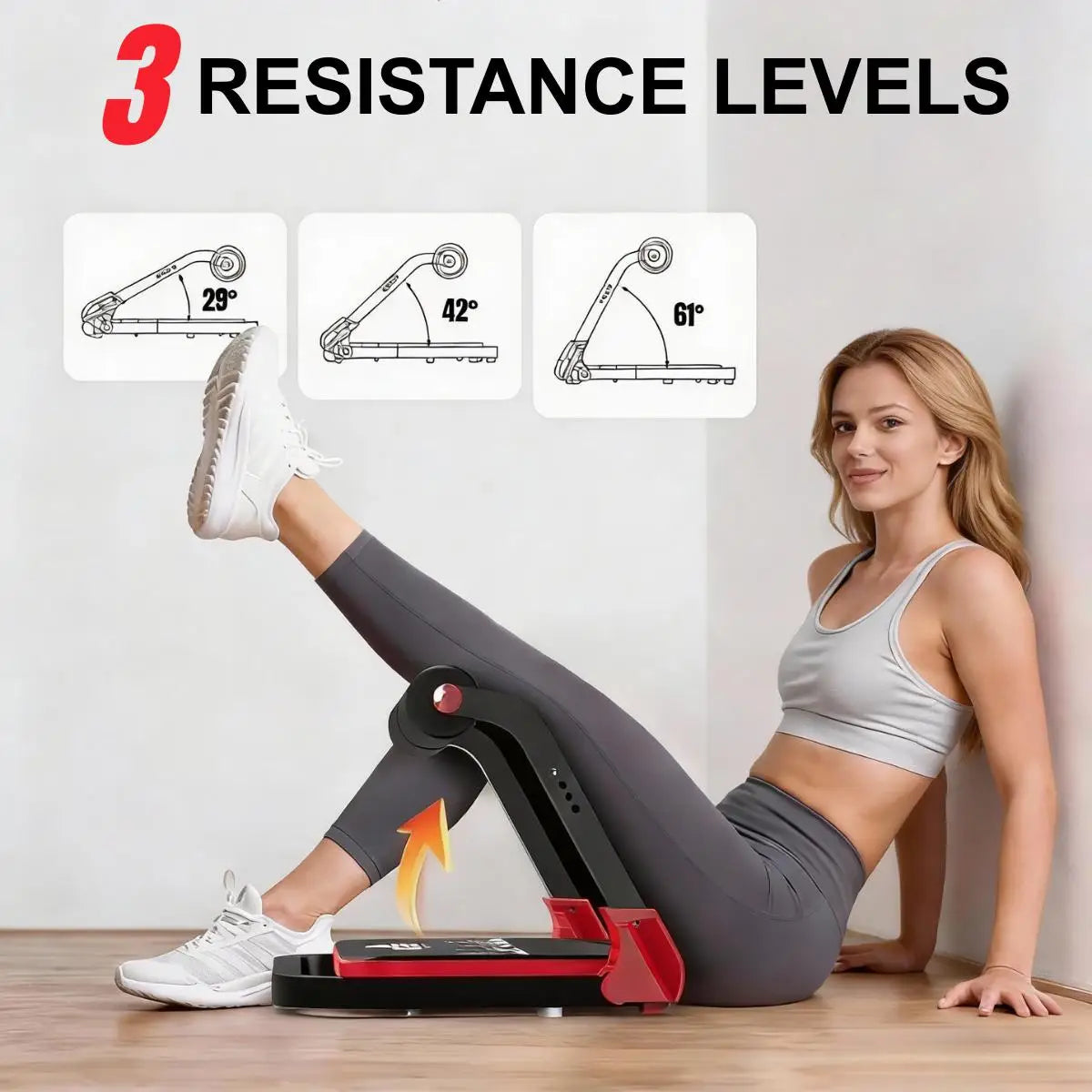 Relife Foldable Abdominal Trainer With Three Resistance Levels