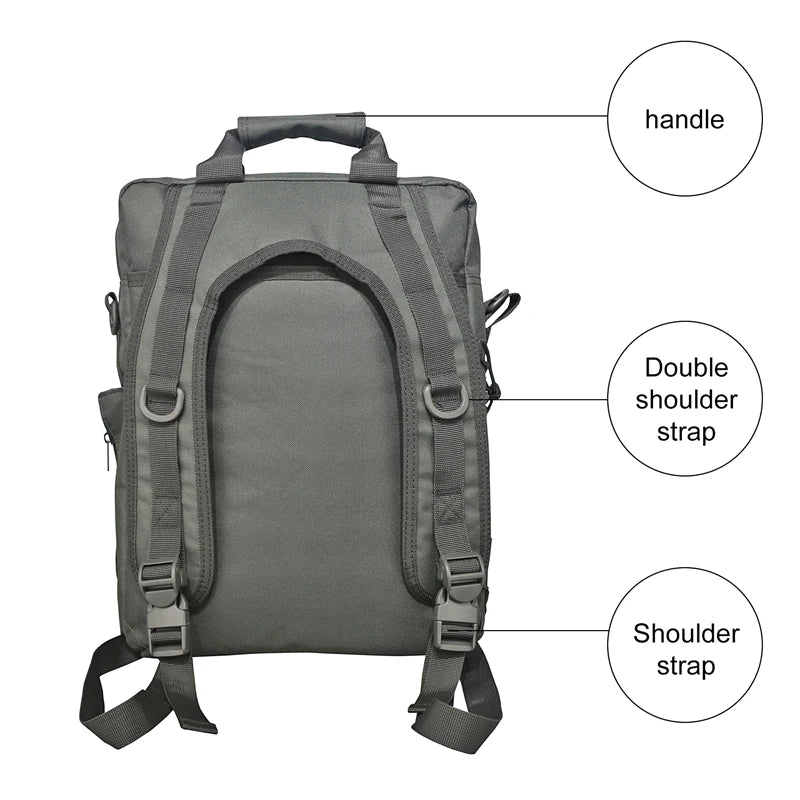 LQARMY MOLLE Laptop Bag Tactical Messenger Backpack Outdoor