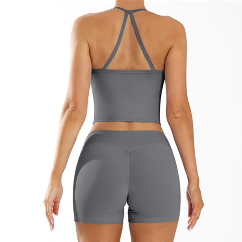 Nude Feel Yoga Set 2 Piece Sports Outfit For Women