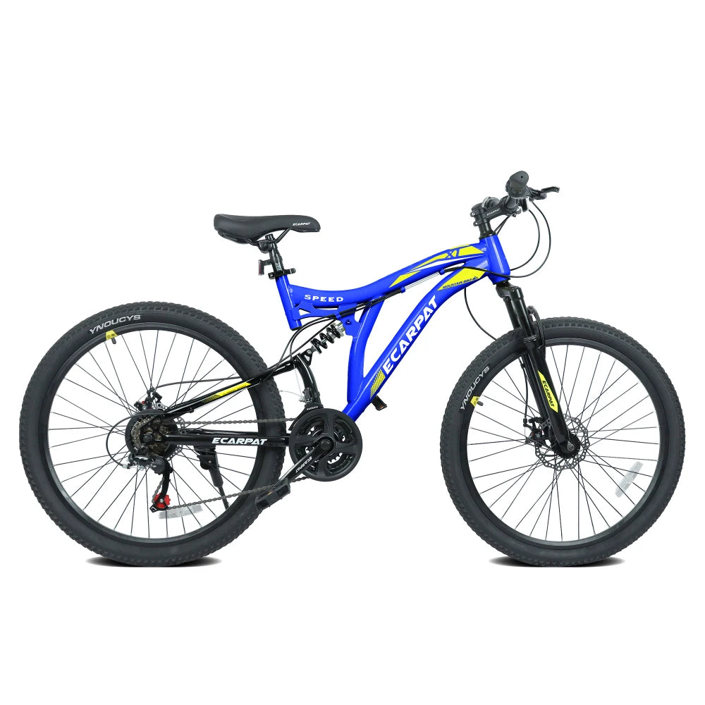 Full Suspension Mountain Bike With Alloy Frame And Disc Brakes
