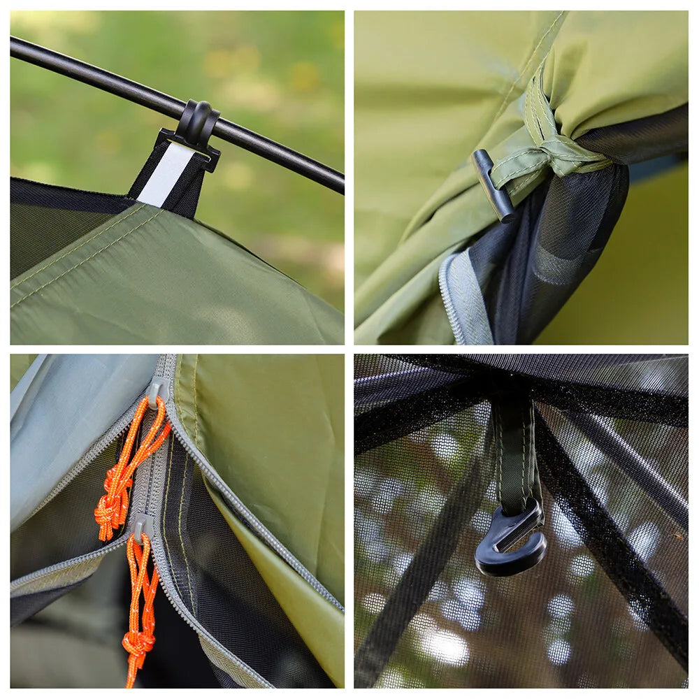Night Cat Upgraded Backpacking Tent For Two Persons, Easy Setup