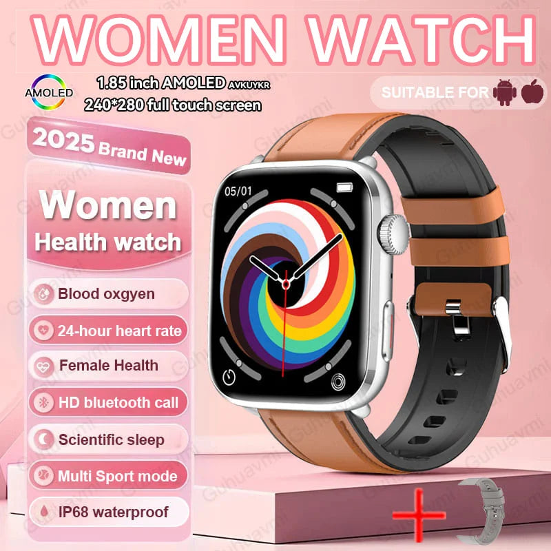 AI Smart Diagnosis Watch HRV PPG Blood Pressure Health Monitor NFC IP68