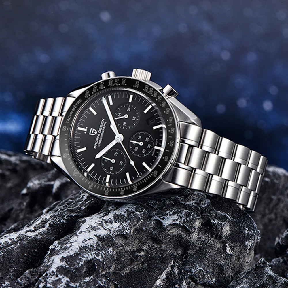2025 New PAGANI DESIGN V5 Moon Men's Watches Top Luxury Quartz Watch For Men Chronograph Waterproof Sport Stainless Steel Clock