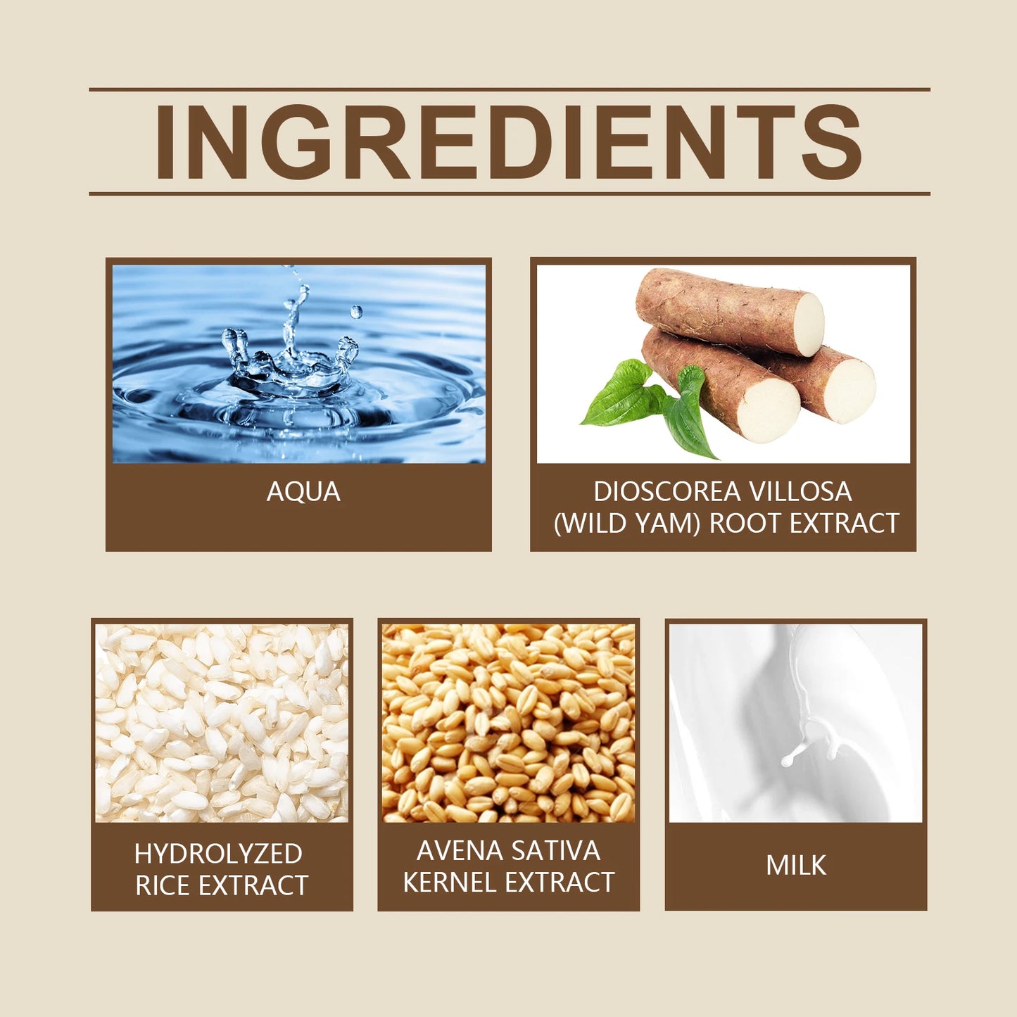 Eelhoe Wild Yam Moisturizing Skincare Set Face Cream Toner Kit