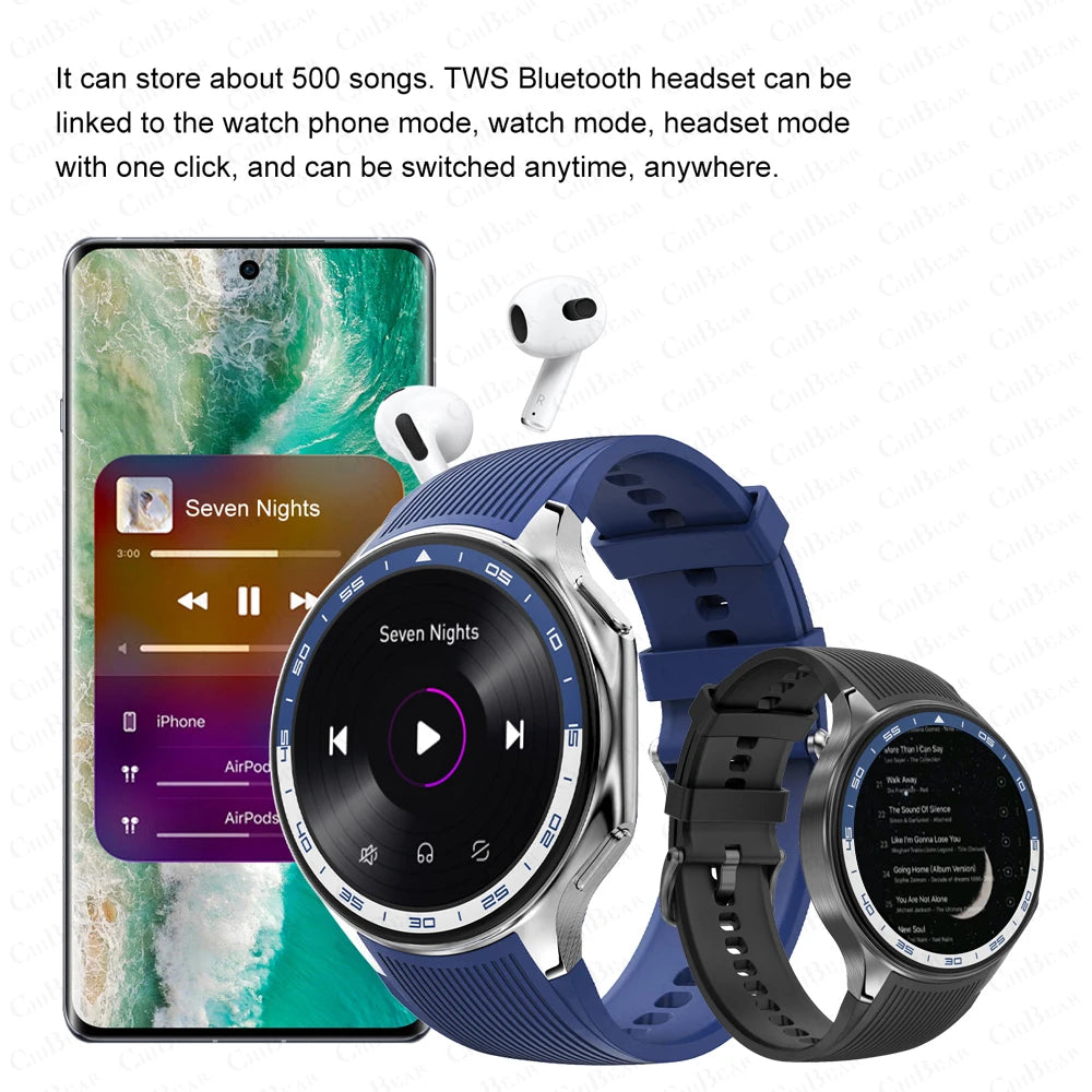 OPPO Watch X Smartwatch AMOLED 4GB Memory Music Player TWS