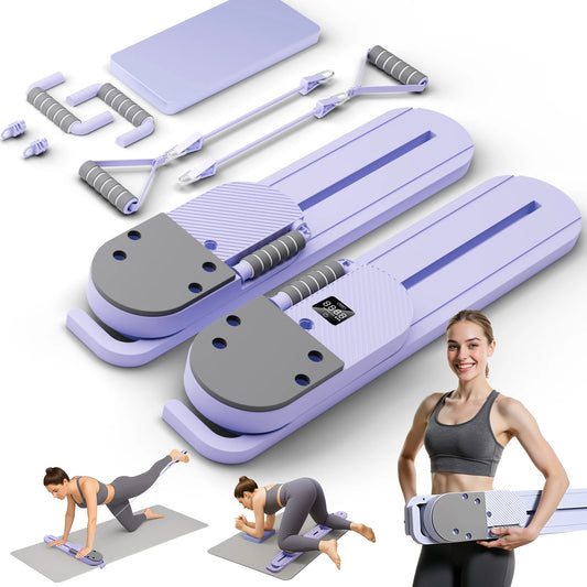 Portable Abdominal Pilates Board With Detachable Resistance Bands