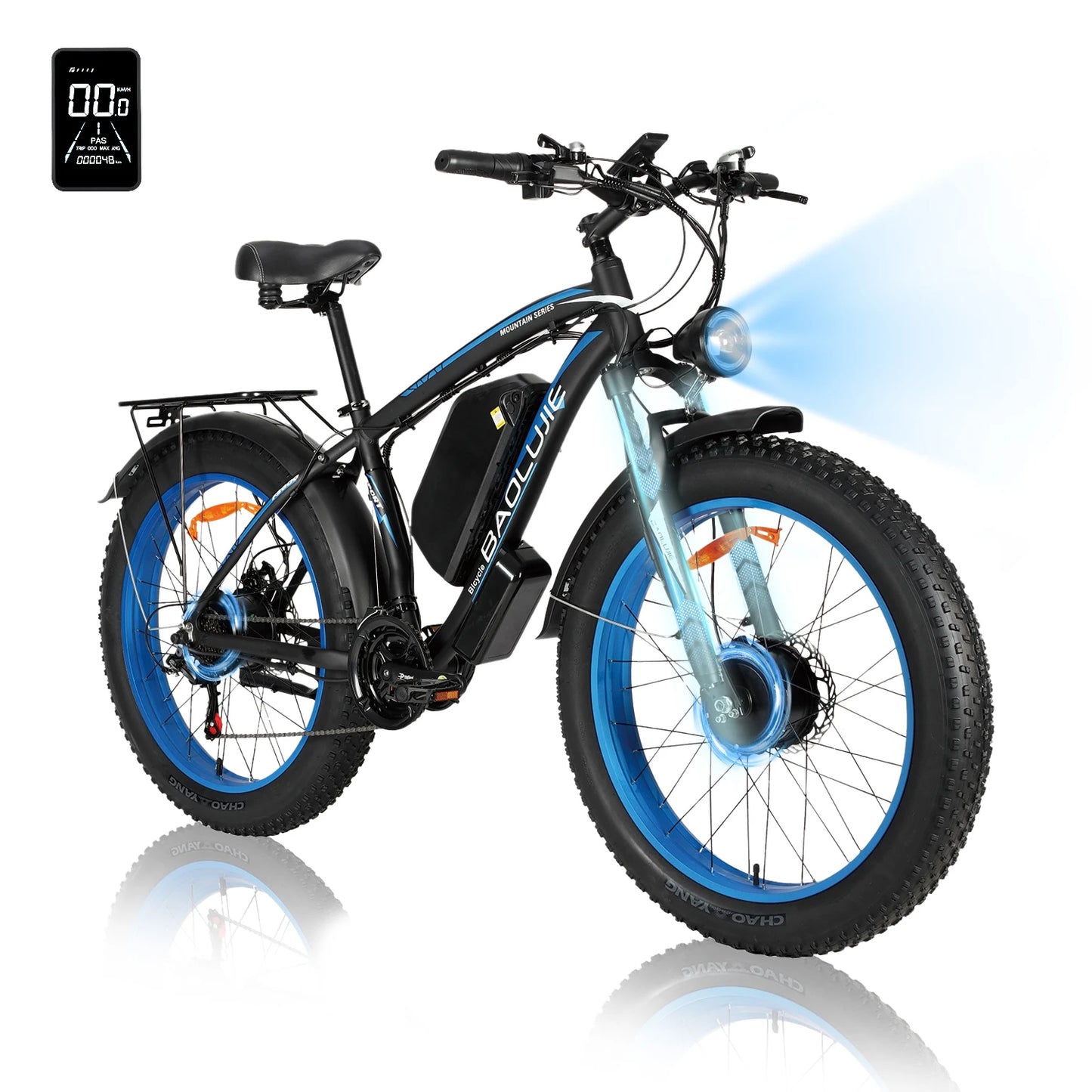Baolujie DM01 60V 30Ah Electric Bicycle E-Bike 42MPH