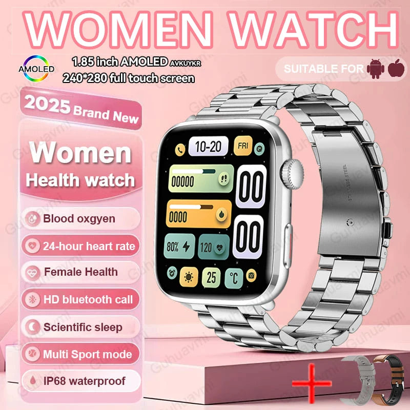AI Smart Diagnosis Watch HRV PPG Blood Pressure Health Monitor NFC IP68