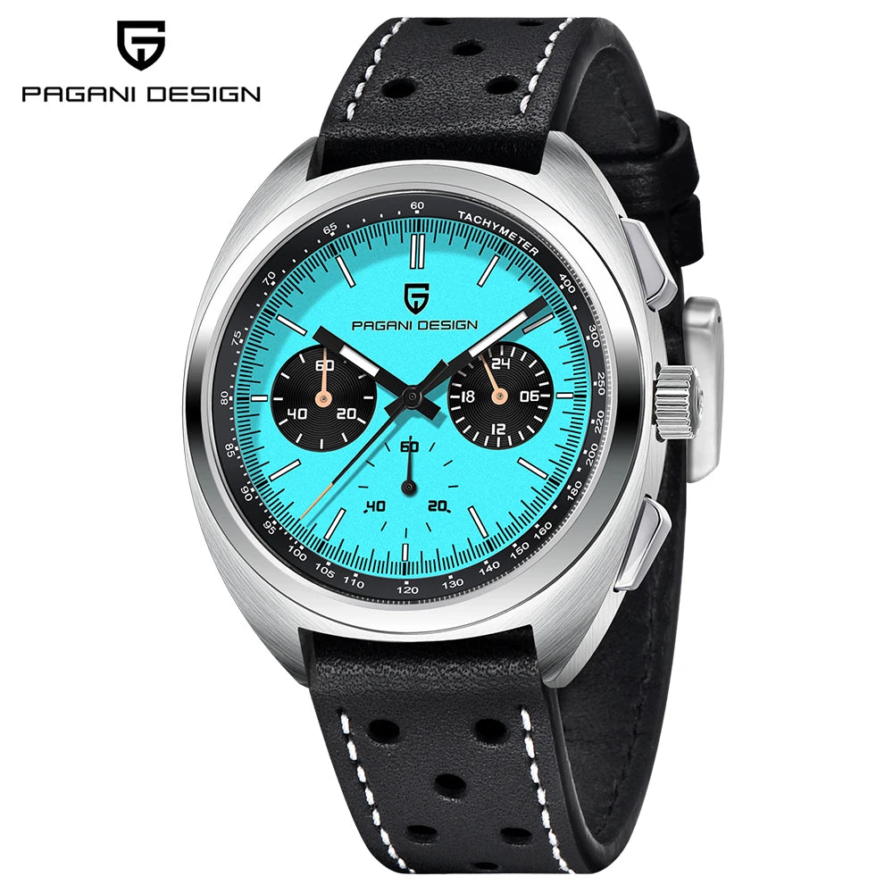 PAGANI DESIGN Men's Sapphire Quartz Chronograph Luxury Wristwatch