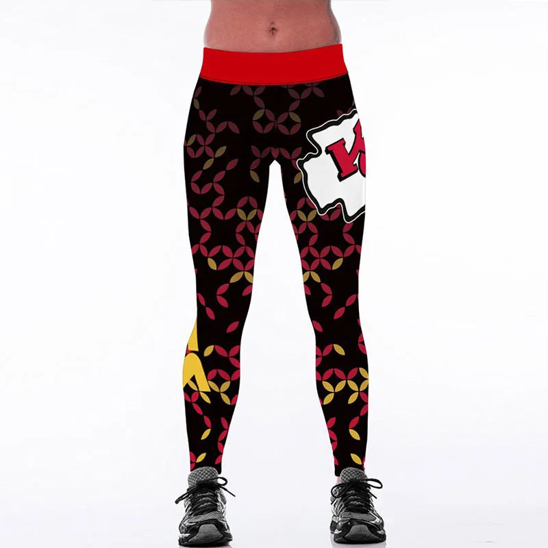 Junxi Wan 3D Cat Print Leggings Women High Waist Fitness
