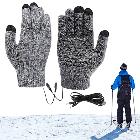 Alloet USB Heated Full Finger Gloves for Outdoor Cycling