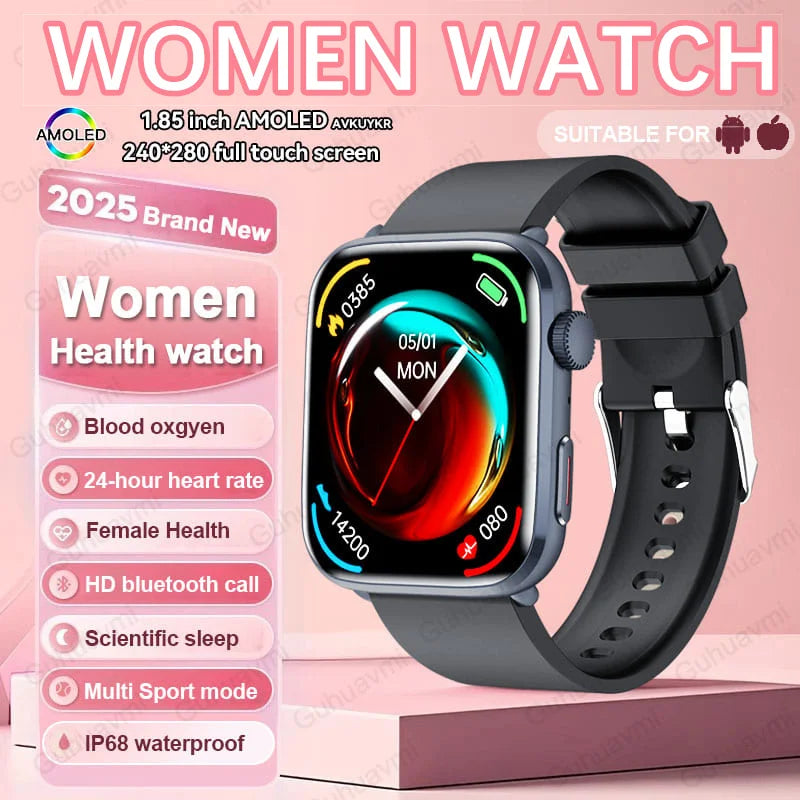 AI Smart Diagnosis Watch HRV PPG Blood Pressure Health Monitor NFC IP68