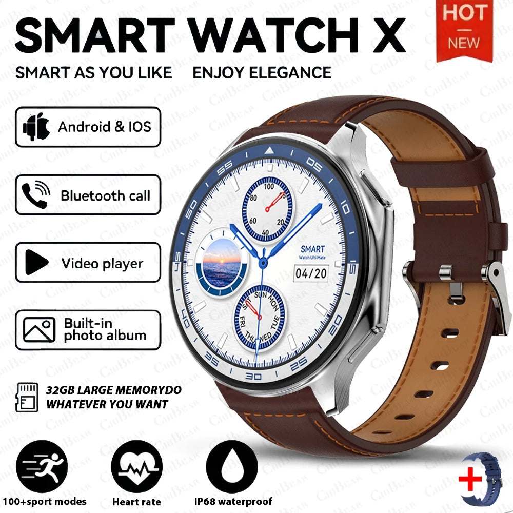 OPPO Watch X Smartwatch AMOLED 4GB Memory Music Player TWS