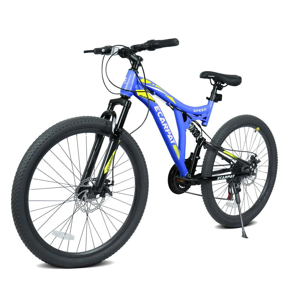 Full Suspension Mountain Bike With Alloy Frame And Disc Brakes
