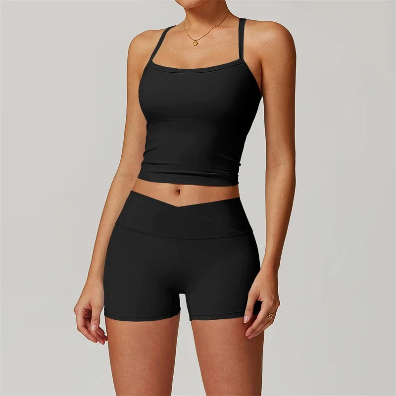 Nude Feel Yoga Set 2 Piece Sports Outfit For Women