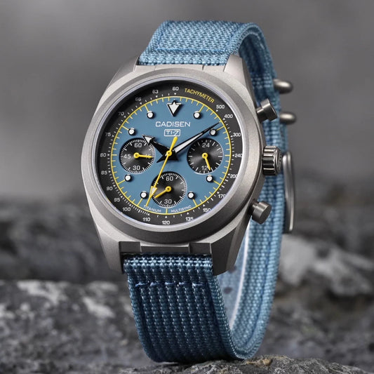 Cadisen Titanium Chronograph Quartz Watch With Sapphire Crystal