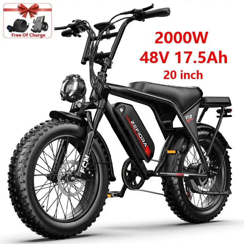 ZEFIORA Wild Beast Electric Bike UL2849 48V Front Brake