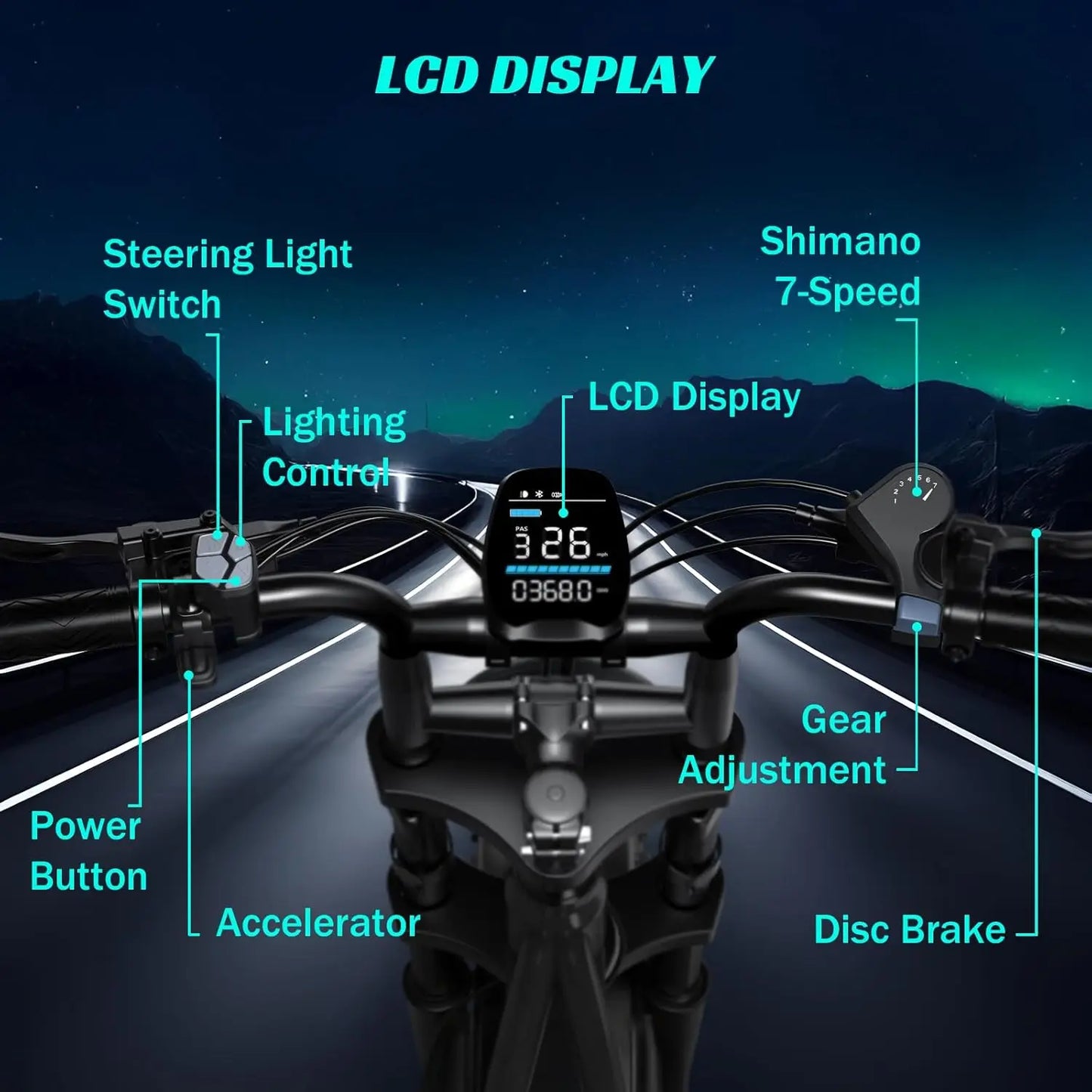 TST R002S 1500W Electric All-Terrain Bike TS TST GRP LLC