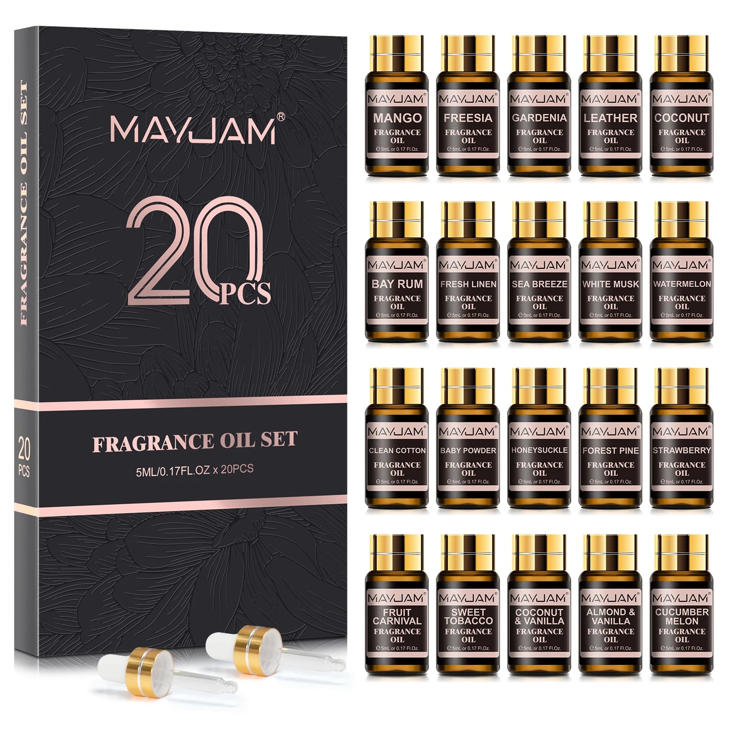 MAYJAM Fragrance Oils Kit Coconut Vanilla Musk Set