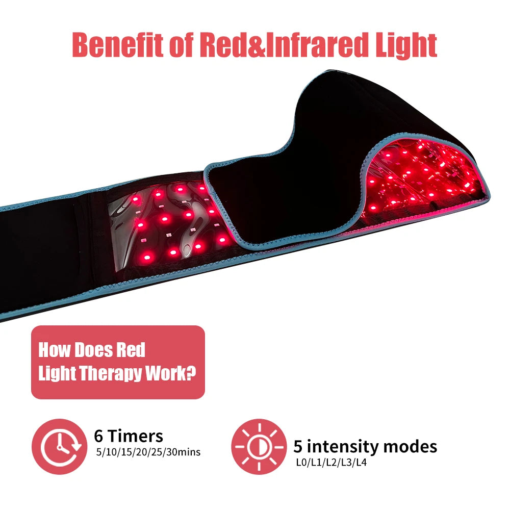 Near Infrared Red Light Belt 660nm 850nm For Muscle Relaxation