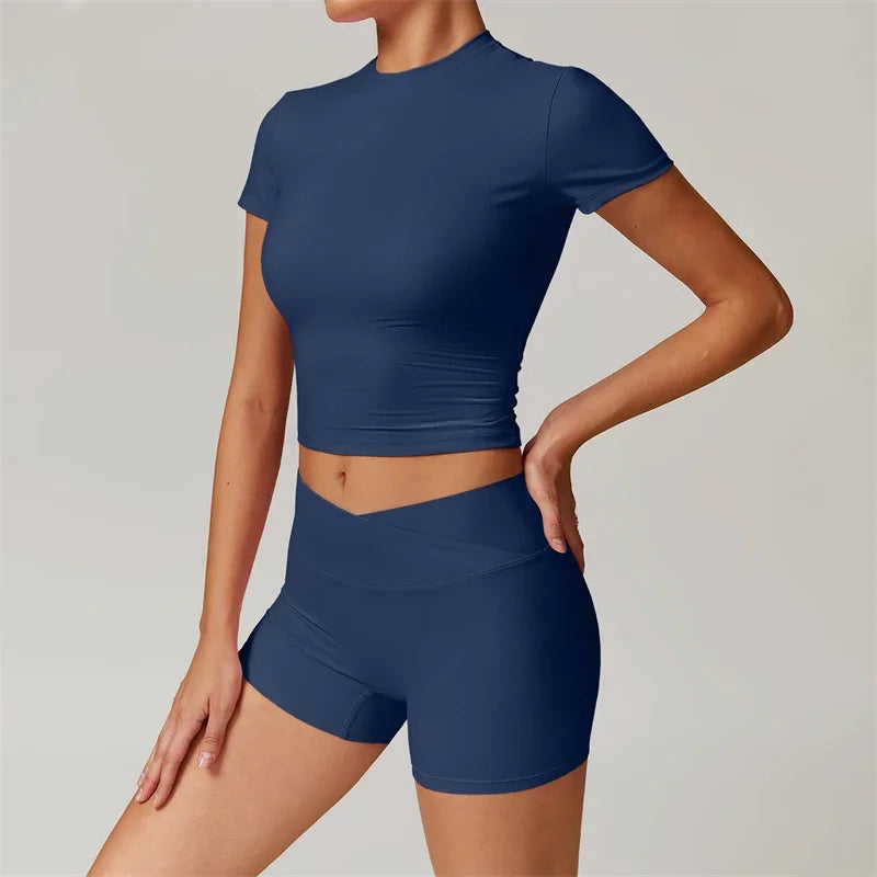 Nude Feel Yoga Set 2 Piece Sports Outfit For Women